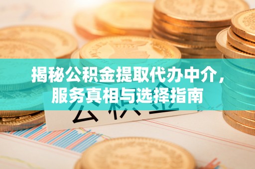 临沭揭秘公积金提取代办中介，服务真相与选择指南